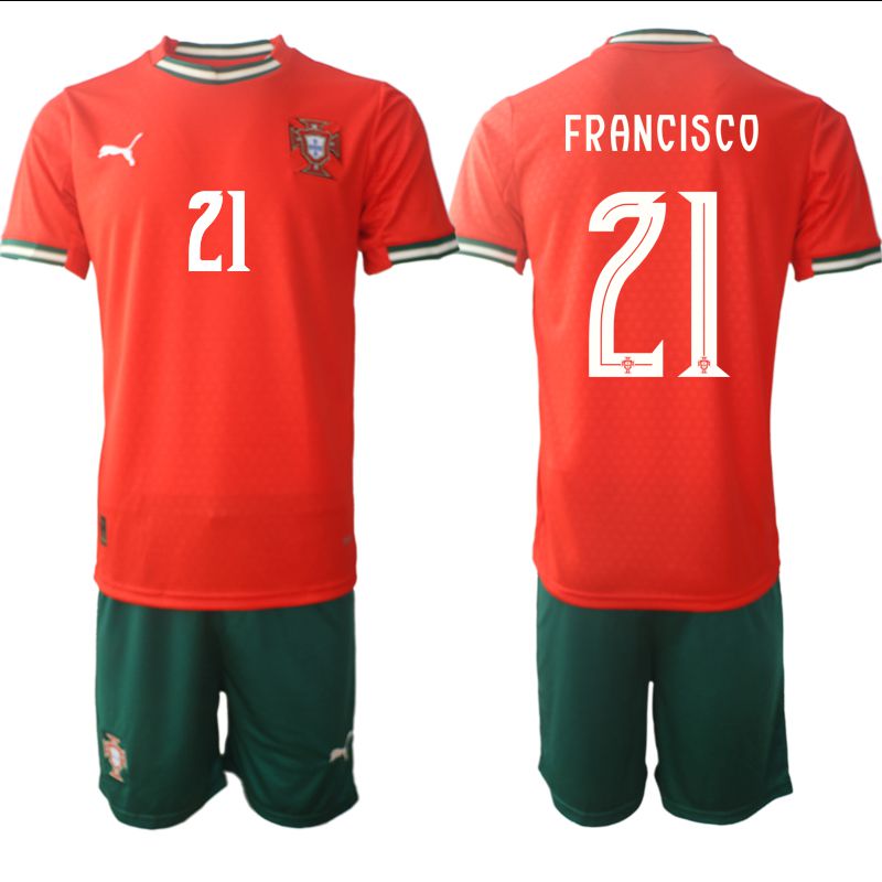 Men 2025-2026 Season Portugal home red 21 Soccer Jersey